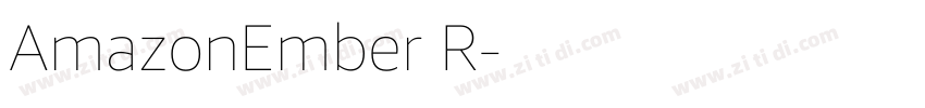 AmazonEmber R字体转换